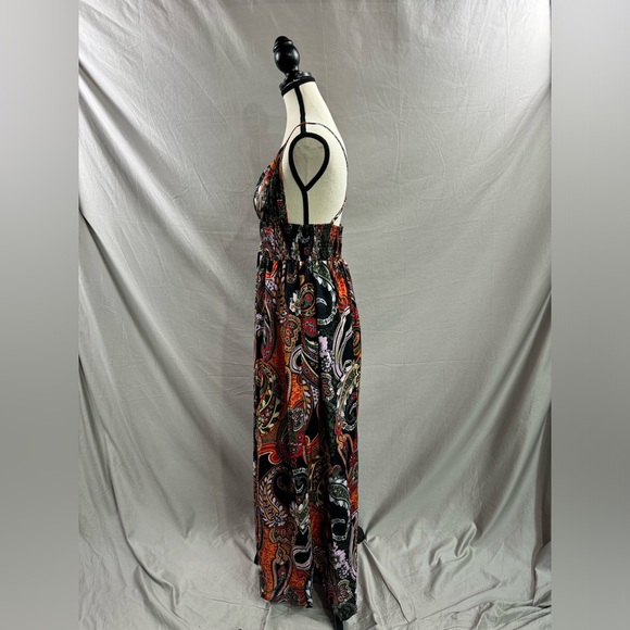 Boho Paisley Print Shirred Cami Maxi Dress - Picture 8 of 8